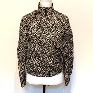 APC Rue Madame Paris Leopart Print Windbreaker Size 34